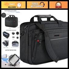 Expandable Waterproof Laptop Briefcase for 17.3