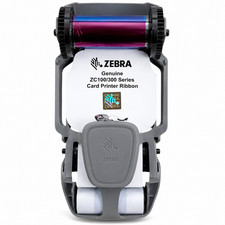 Genuine Zebra ZC100 ZC300 Series Card Printer Ribbon YMCKO New Open Box OEM picture