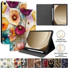 Butterfly Flower Lion Tablet Stand Case For Samsung Tab A7 A8 A9 A11+ S6 S9 S10 picture