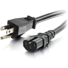 100x Bulk Lot 6ft Notched 18AWG IEC C15 3 Prong Power Supply Cords Cables picture