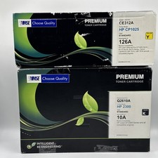2 MSE Toner Cartridges, Yellow HP CP1025, Black HP 2300 Standard Quality USA picture