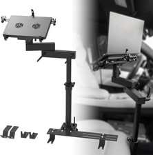 Laptop Mount for Vehicles No-Drill Adjustable Car Computer Stand Full Motion picture