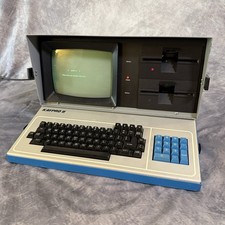 Kaypro II CP/M Portable Computer w WordStar 3.0 Disks Binder Guide Powers On picture