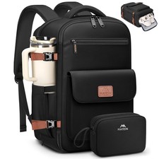 MATEIN Personal Item Backpack 18x14x8 for Frontier, Underseat 15.6inch, Black picture