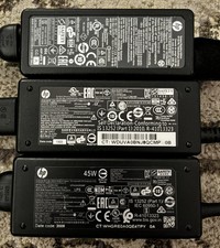 Quantity of 3: HP Laptop Chargers; Blue tipped picture