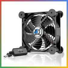 120mm USB Computer Fan 3 Speed Controller Cooling Cabinet Server Router Receiver picture