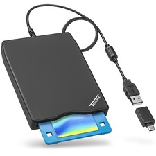 Tendak USB Floppy Disk Drive, Floppy Disk Reader 3.5 inch Portable USB Extern... picture