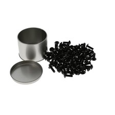10 Pack of 10-32 Rack Screws, Black 100-Pack picture