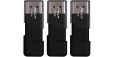 PNY P-FD128X5ATT03-MP 128GB Attaché 3 USB 2.0 Flash Drive, Black (Pack of 3) picture
