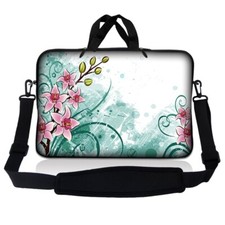 15.6 Inch Laptop Bag Sleeve Carry Case w/ Shoulder Strap Macbook Acer Nature Art picture