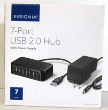 new ~ INSIGNIA ~ 7-PORT USB 2.0 HUB (w Power Supply) picture