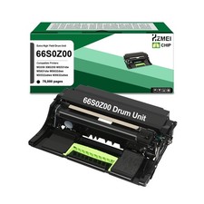 66S0Z00 Imaging Unit 66S0ZA0 Replacement for Lexmark 66S0Z00 Black Drum Cartr... picture