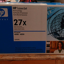 Two HP Genuine 27X C4127X Black Toner Cartridge for LaserJet 4000 4050 picture