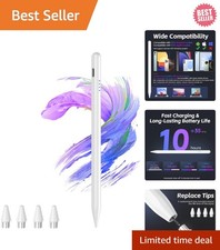 Versatile Touchscreen Stylus with Magnetic Feature & Long Battery Life - White picture