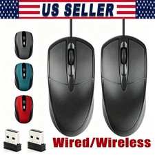 Wired/Wireless Optical Mouse Mice2.4GHz USB Receiver For Laptop Computer DPI picture