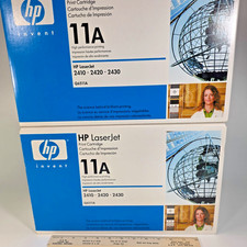 Lot of 2 Genuine HP 11A (Q6511A) Black Toner Cartridges picture