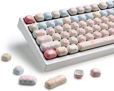 YUNZII Pink Ice Cream MOG Profile Dye-Sub PBT Keycaps Set (Pink Kitten) picture