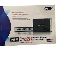 ATEN 2-Port 250MHz 1920x1440 HD VGA Video Splitter VS82  (Black) picture