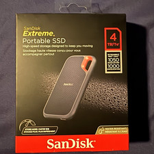 SanDisk Extreme Portable SSD 4TB USB-C 1050/1000MB/s Water Resistant picture
