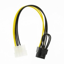 4 Pin Molex to 8 Pin (6+2Pin) Video Card GPU Power Supply Cable 8.6inch picture