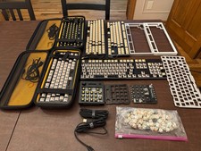 Glorious Keyboards- 2x GMMK Pro, GMMK 2, 2x GMMK and Num Pad, accessories picture
