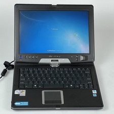 Gateway TB120 Tablet PC Laptop Convertible Wacom Stylus Core 2 Duo 2GB RAM Vntg picture