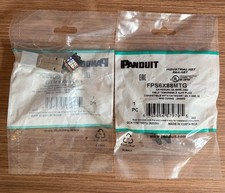 5 Pack - Panduit FPS6X88MTG RJ45 Cat 6A Shielded Field Term Plug 22-26 AWG picture