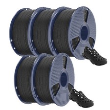 SUNLU 5x1KG Black TPU(90A) 3D Printer Filament 1.75mm TPU 5KG Flexible TPU 90A picture