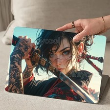 2Pcs Anime Girl Scratch-Resistant Laptop Skin Decals picture