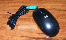Genuine HP (M60PB) PS/2 Wired Black Computer Optical Mouse Only **READ**  picture
