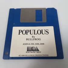 Original Bullfrog Populous Amiga Commodore Retro Game Game from 1989, Excellent picture