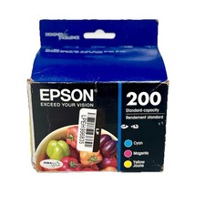 GENUINE Epson 200 Tri-Color Ink Cartridges COMBO PACK New in box picture
