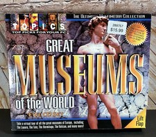 SEALED Great Museums Of The World, 1999 Big Box PC, CounterTop Software CD Win95 picture