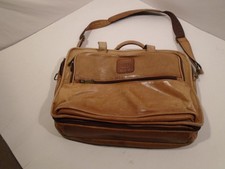 Leather Document by Hit Lap top organizer Portfolio Briefcase zip expandable 16