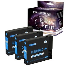 3PK PGI 2200 Ink Cartridge Cyan for Canon Maxify MB5420 iB4020 iB4120 Printer picture