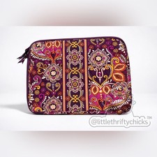 Vera Bradley Quilted Laptop Sleeve Purple Floral 14x11 picture