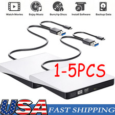 Slim External CD DVD Drive USB 3.0 Disc Player Burner Writer Laptop F PC Mac LOT picture
