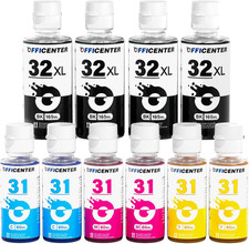 10 Pack 32XL Black Ink Bottle, 31 Ink Bottle Set Compatible for HP Smart Tank 51 picture