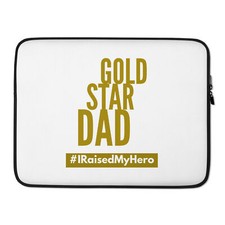 Gold Star Dad Laptop Sleeve picture