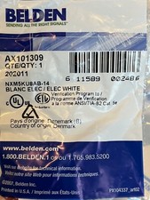 Lot of 13 BELDEN  AX101309 NXM5KU8AB-14 White Keyconnect Module CAT5E T56A/B picture