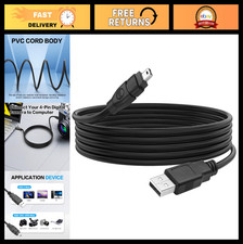 USB to Firewire 6ft Cable, 4Pin Male to USB A Male, iLink Adapter for DV Cameras picture