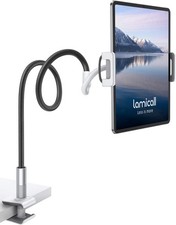 Lamicall Gooseneck Tablet Holder Mount : Flexible Arm Clip Stand Black  picture