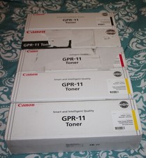  New Canon GPR-11 Toner Cartridges Set of 5 - 1Cyan, 1Magenta, 1Black ,2-Yellow picture