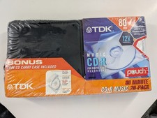 TDK CD-R 80 Min 700MB 20 Pack Music Blank Recordable Discs Sealed w/ Case picture