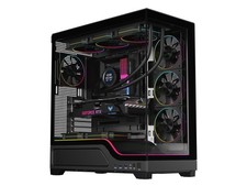 DIYPC IDX5-BK-ARGB Black Dual USB3.0/Type C Tempered Glass ATX Gaming Computer picture