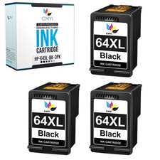 3-Pack CMYi Replacement 64XL Ink Cartridge Black for HP ENVY 7800 7820 7830 7855 picture