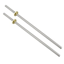 2pack 300mm T8 Pitch 2mm Lead 2mm Lead Screw Rod with Copper Nut for 3D Printer picture