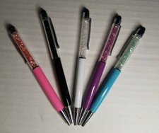 5 Pack 2 In 1 Stylus Bling Bling Crystal Pens  picture
