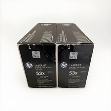 New - Quantity 2 HP Q7553X 53X Black Toner Cartridge For LaserJet M2727 Genuine picture