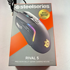 SteelSeries Rival 5 Wired Optical Gaming Mouse with RGB M 00023 Tested Working picture